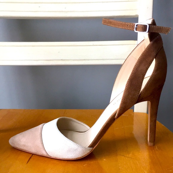 Marc Fisher Shoes - Marc Fisher taupe suede heels 8.5